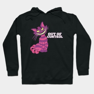 Out Of Control Crazy Cat Purple Cat Hoodie